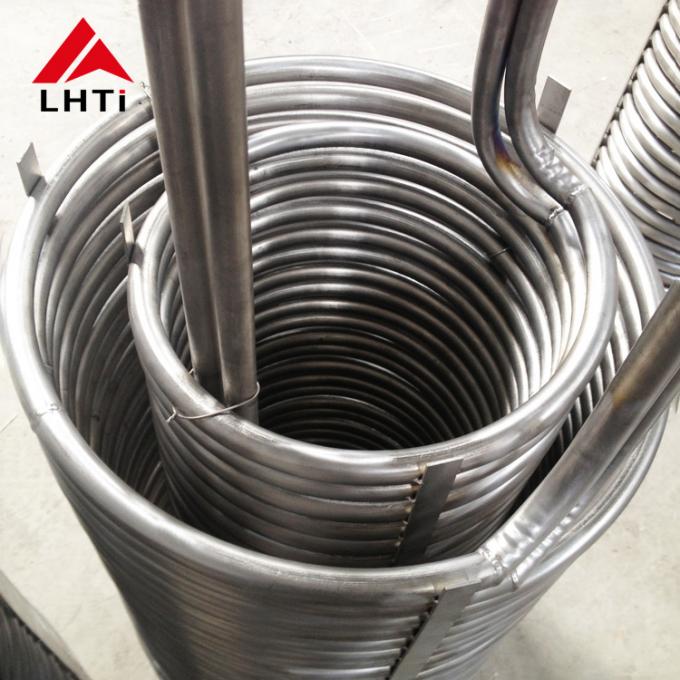 Heat Exchanger Pure Titanium Tube Coil Seamless ASTM B338
