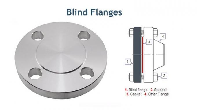 Titanium Blind Flange and CNC Machined for Chemical Industry 0