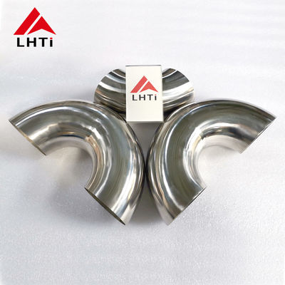 Good price ASME B16.9 Certified Ti Elbow Fitting / Titanium Elbow 180 Degree Weld Connection Polished Surface online