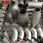 ASTM B363 GR2 Bending Titanium Pipe , Tee Reducer Pipe Fittings Pickled Surface