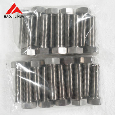 Good price Gr2 Gr5 Titanium Bolts Nuts , M8 M10 M12 Anodizing Titanium Hex Head Bolts online