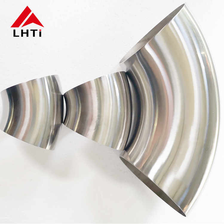 Titanium Alloy 90 Degree Elbow Pipe Fittings ASTM B363 WPT2 LR / SR 2inch Sch10s