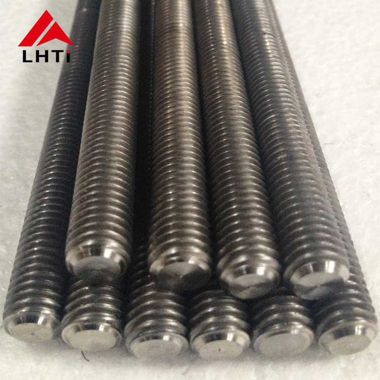 8mm / 10mm Titanium Stud Bolts With Hex Lock Nuts For Chemical
