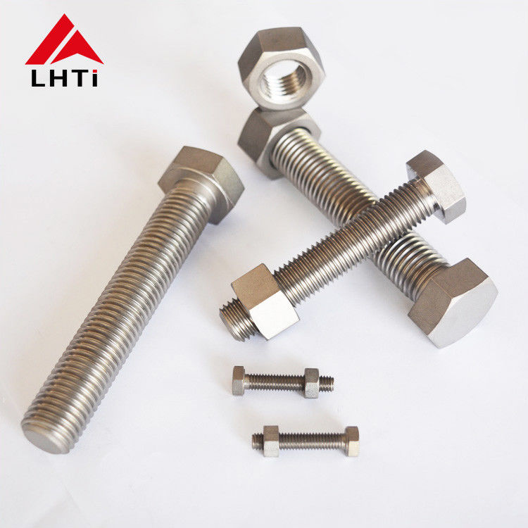 Gr2 Titanium Bolts Nuts Hex Type M6 M8 M10 High Stability Anti Alkali Corrosion