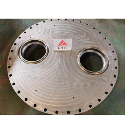 Good price Chemical Metallurgical Titanium Blind Flange With Channel Shell Chamber UNS 32750 online