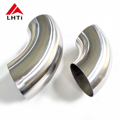 Good price 99.99% Gr2 Pure Titanium Elbow 45 / 90 Degree For Pipe Fitting Connection online