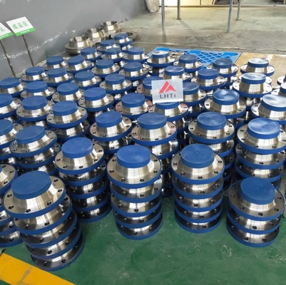 Good price ASTM B381 Titanium Gr F2 Welding Neck Flange Titanium Gr2 Raised Face Flange BLRF online