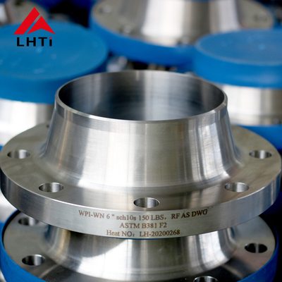 Good price Gr2 Gr7 Gr12 Titanium Pipe Flange Long Nozzle Weld Neck Flange online