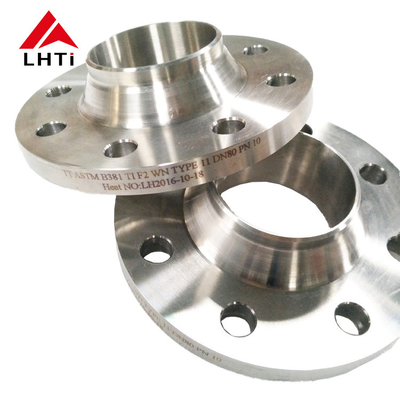 Good price ANSI B16.5 Ti-Pd Alloy WN Pipe Connector DN50 Titanium Welding Neck Flange online