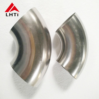 Good price Pickling Surface Pure Titanium Elbow 45 Degree / 90 Degree Titanium Pipe Elbow online