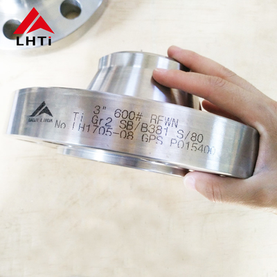 Good price Ti Gr5 Gr7 Titanium Weld Neck Flange ASME B16.5 Class 150 WN Flange Weld Neck Raised Face for Chemical Industry online