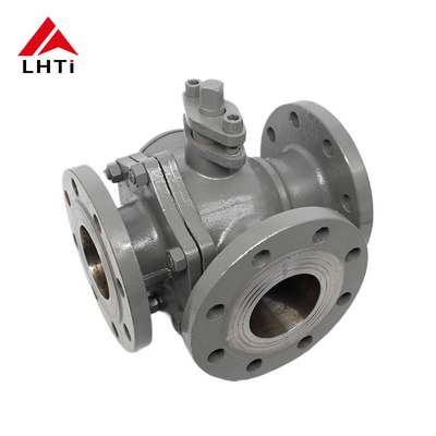 Good price ASME B16.34 Three Way Ball Valve TA2 Titanium Ball Valve Corrosion Resistant 6 Inch Ball Valve online