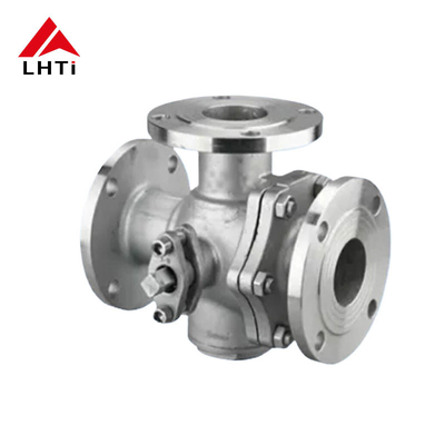 Good price Three Way Titanium Ti Ball Valves Gr2 DN 15 Class 150-2500 Flanges Ball Valve For Water Treatments online