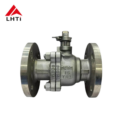 Good price ANSI Class 150 Titanium Ball Valve Two Piece Ball Valve Gr2 Class 150 Full Port Fire Safe Flanged Ball Valve online