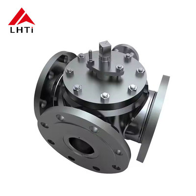 Good price 6 Inch Ball Valve Titanium 4 Way Ball Valve for Chemical and Power Industry Gr2 Gr5 PN16 PN 25 online