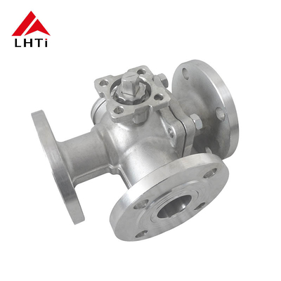 Good price Socket Weld End Connection Gr2 Gr5 Three Way Titanium Ball Valves for NPS 1/2''-12'' Industrial Applications online