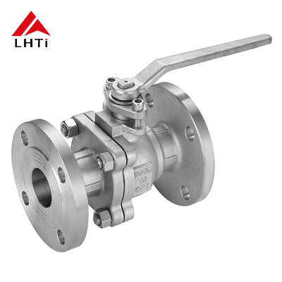 Good price ANSI Class 150 Gr2 Titanium Ball Valve Two-Piece Full Port Fire-Safe Flanged Design for Chemical Media Resistance online