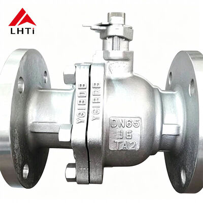Good price TA2 Titanium Alloy Ball Valve with Anti Corrosion Ultra-low Flow Resistance and Fire-proof Safety Design for Industrial Pipelines online
