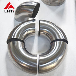 Good price polished 2'' 3'' 4'' gr2 45 deg 90 deg titanium elbow exhausted pipe fittings online