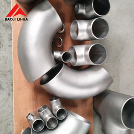 Good price Long Radius Titanium Elbow 45 90 180 Degree Gr2 Gr7 Gr12 Welded Type online