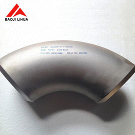 Good price Pure Titanium Elbow , 45 Deg 90 Deg Titanium Pipe Fitting With Long Radius online