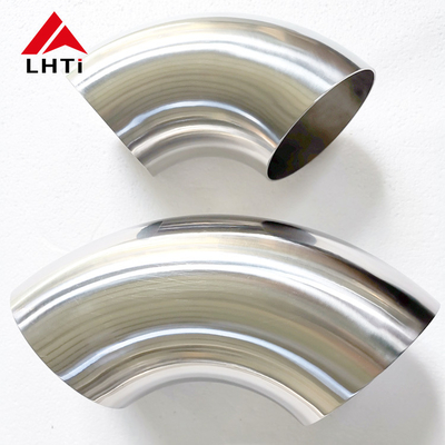 Good price Thin Wall Titanium Elbow For Exhaust Parts 45 Degree 1.2mm online